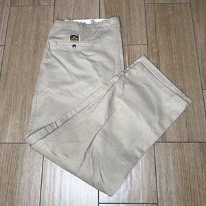 BEN DAVIS Pants Men's 42x31 Beige Khaki Gorilla Baggy Workwear Vintage 90